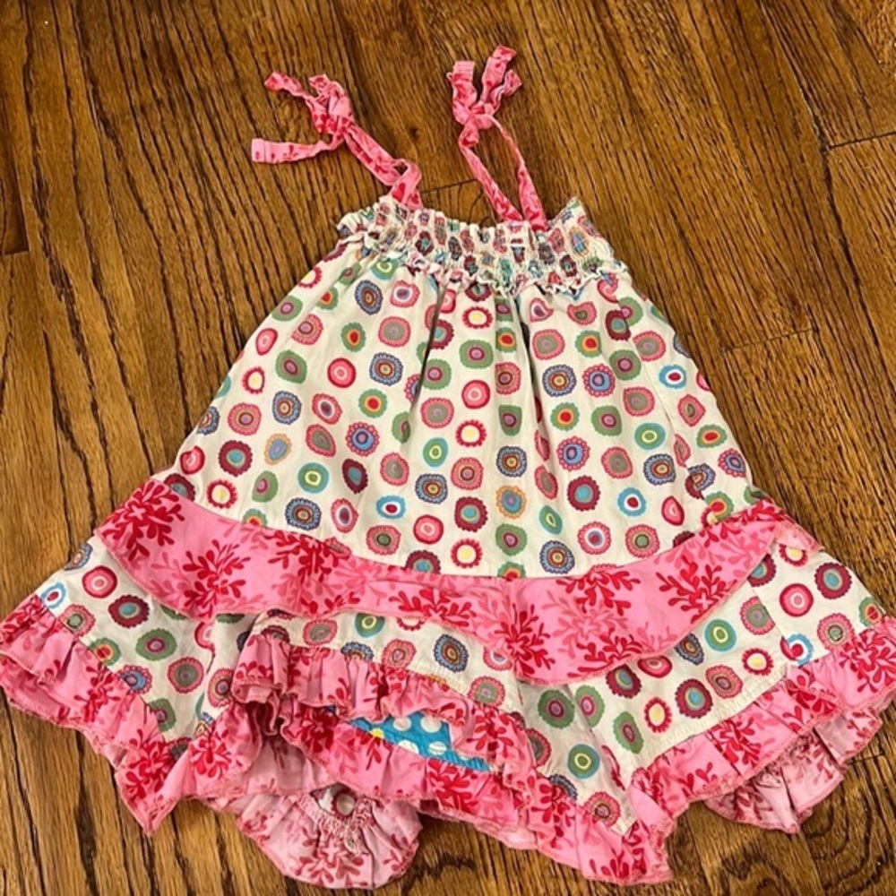 JELLY THE PUG HANDKERCHIEF DRESS - 2T